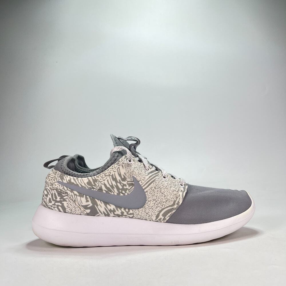 Nike Roshe Two NikeiD Grey Safari Camo Running Shoes 897154-991 Men's Size 10